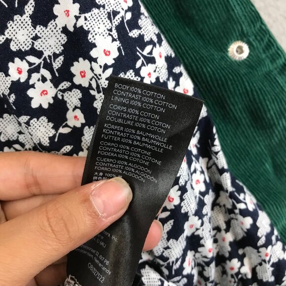 BDG Delia Corduroy Embroidered Varsity Jacket SZ XS Green - Picture 8 of 12